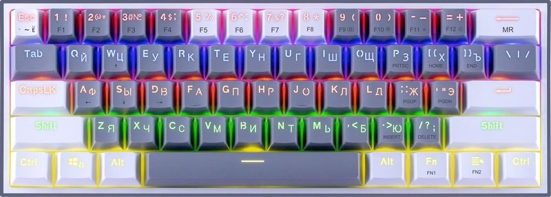 Клавиатура Redragon Fizz K617-R белый купить,NaN