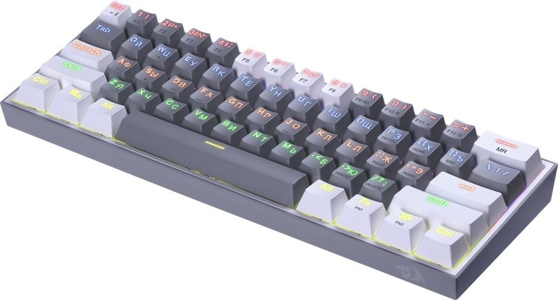 Клавиатура Redragon Fizz K617-R белый купить,NaN