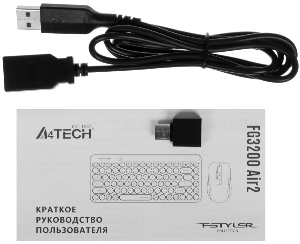 Клавиатура A4Tech FG3200 Air 2 серый купить,10873