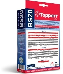 Мешок-пылесборник TOPPERR BS20 универсальный 5 шт. купить,NaN