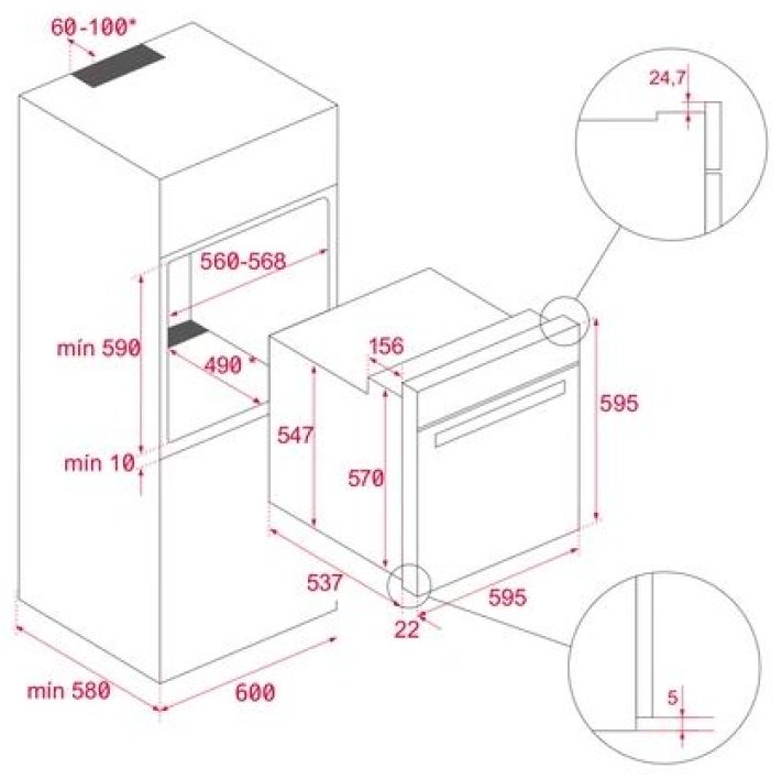 Духовой шкаф TEKA HSB 6450 WH белый