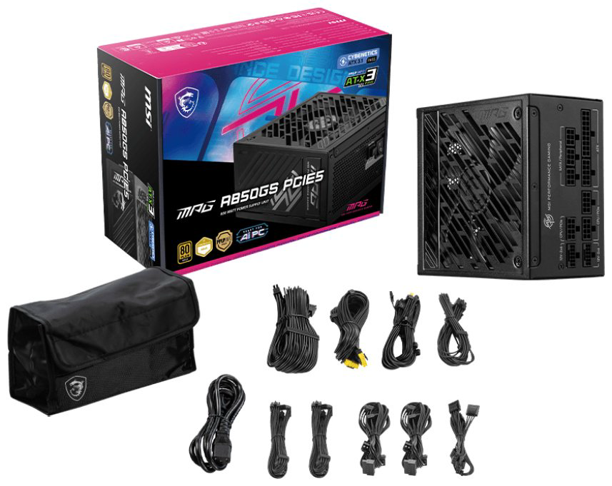 Блок питания MSI MPG A850GS PCIE5 850 Вт купить,101670