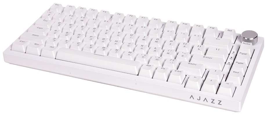 Клавиатура Ajazz AK820 Blue Switch белый
