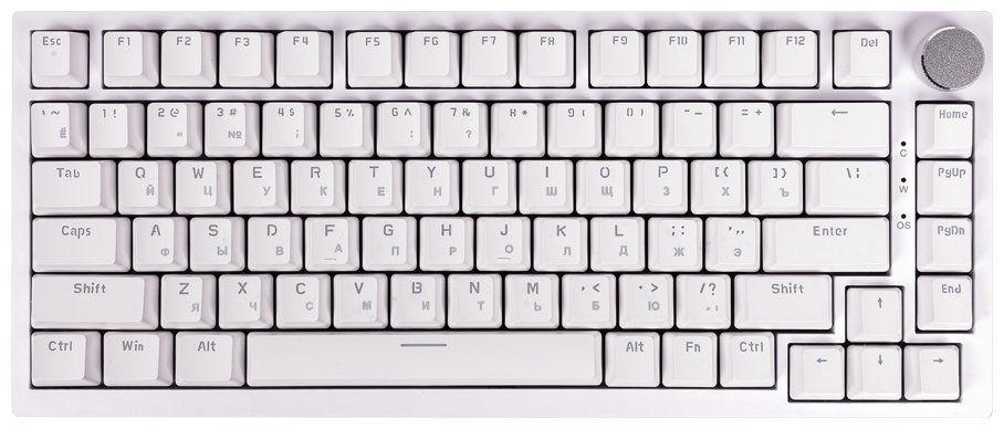 Клавиатура Ajazz AK820 Blue Switch белый