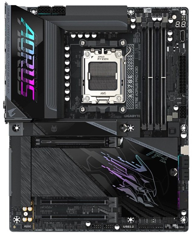 Материнская плата GIGABYTE X870E Aorus Pro X3D 9MX87EPX-00-G10 купить,NaN