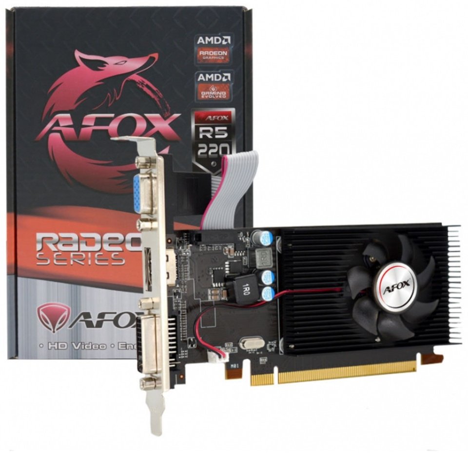 Видеокарта AFOX R5 220 AFR5220-2048D3L5 2 ГБ купить,NaN