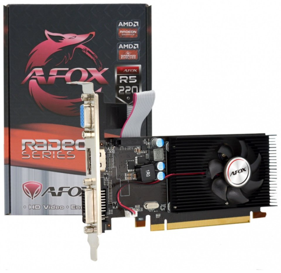 Видеокарта AFOX R5 220 AFR5220-2048D3L5 2 ГБ купить,NaN