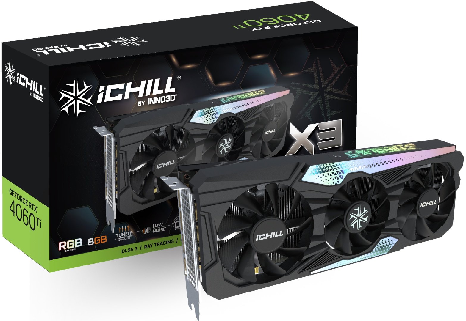 Видеокарта Inno3D GEFORCE RTX 4060 Ti 8GB ICHILL X3 8 Гб купить,NaN