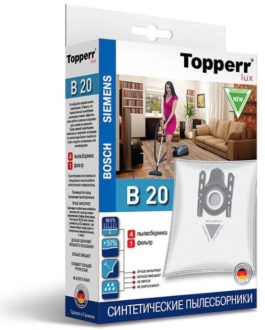 Мешок-пылесборник TOPPERR 1414 универсальный 5 шт. купить,NaN