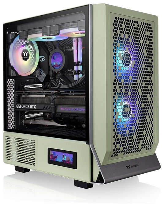 Корпус Thermaltake Ceres 300 TG ARGB Matcha Green зеленый купить,NaN