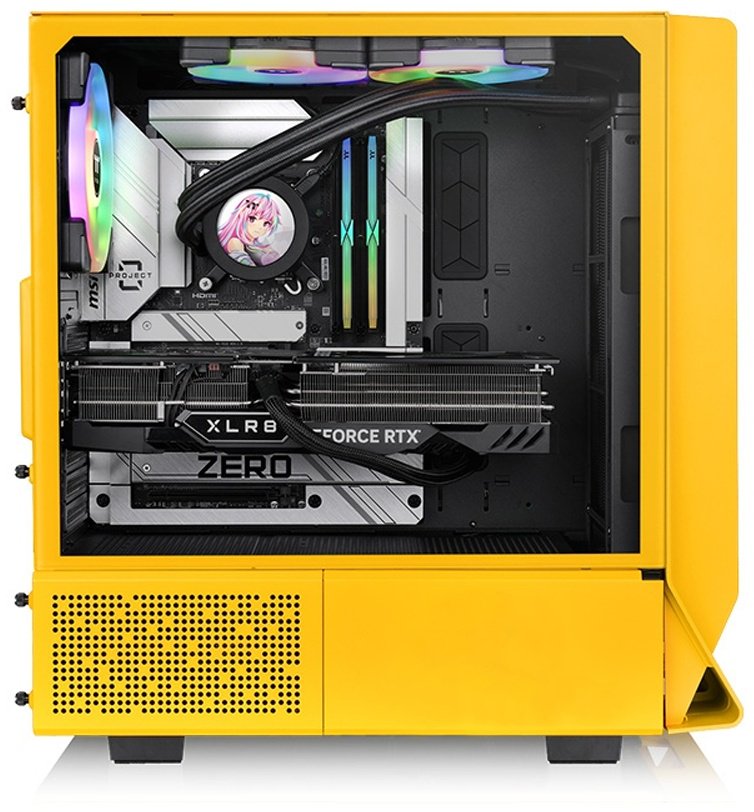 Корпус Thermaltake Ceres 350 MX Bumblebee желтый купить,NaN