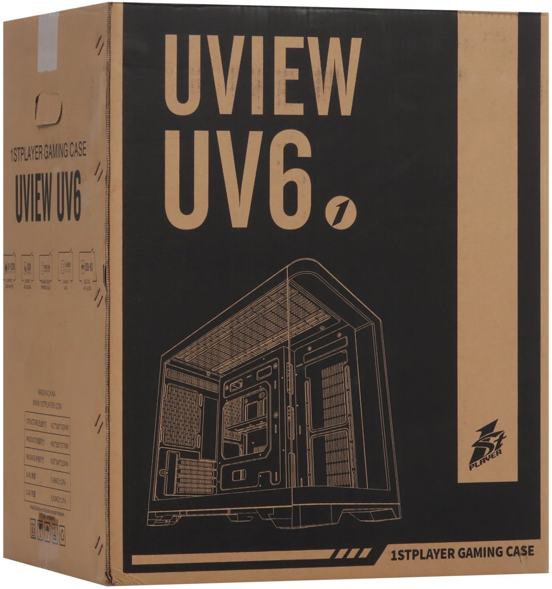 Корпус 1STPLAYER UVIEW UV6 (UV6-WH-2FC7R-W-1FC7-W) белый - ForteMarket Корпус 1STPLAYER UVIEW UV6 (UV6-WH-2FC7R-W-1FC7-W) белый купить,38990