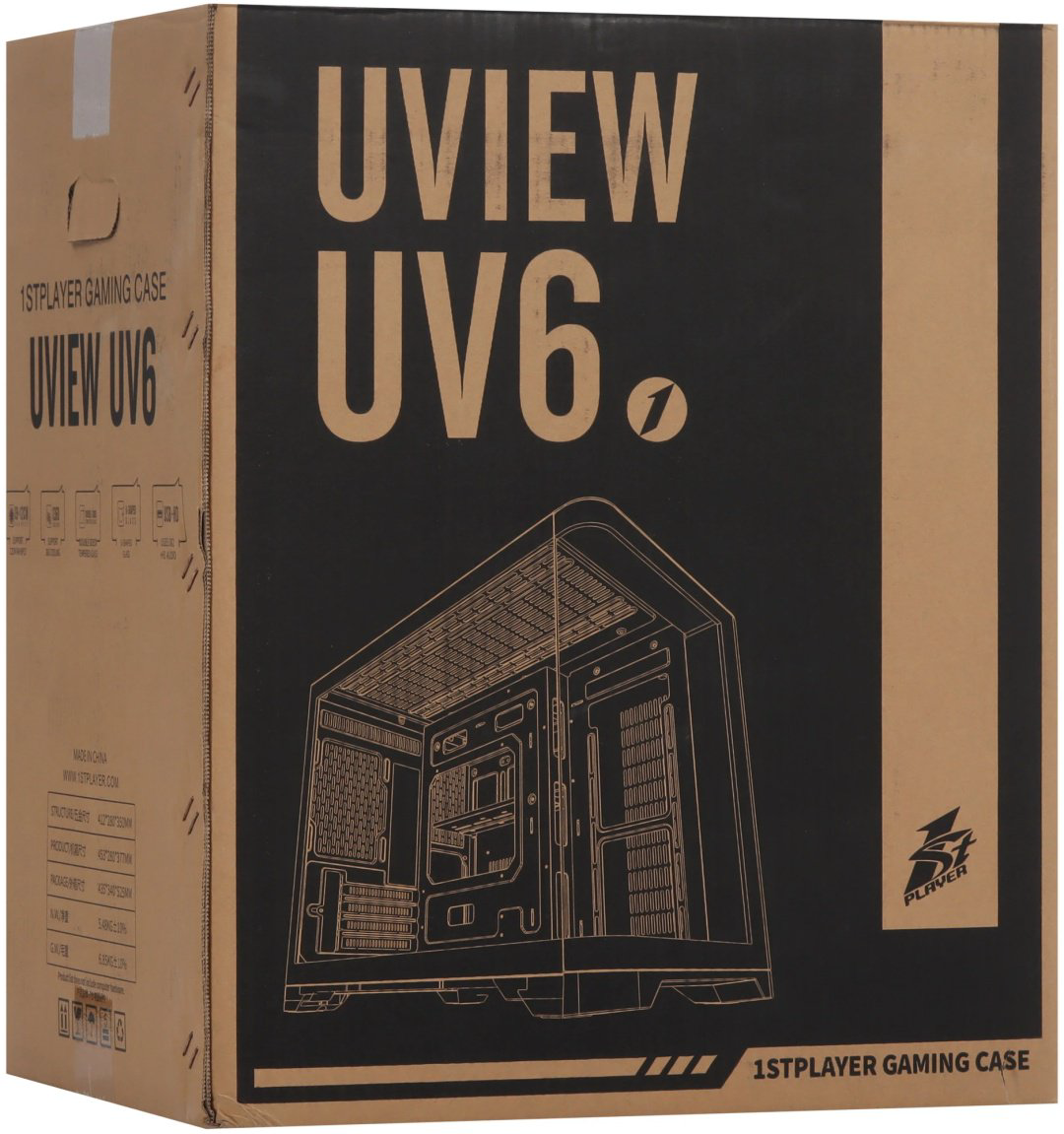 Корпус 1STPLAYER UVIEW UV6 (UV6-WH-2FC7R-W-1FC7-W) белый - ForteMarket Корпус 1STPLAYER UVIEW UV6 (UV6-WH-2FC7R-W-1FC7-W) белый купить,38990