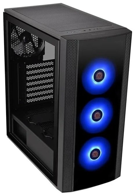 Корпус Thermaltake Versa J25 TG RGB CA-1L8-00M1WN-01 черный купить,NaN