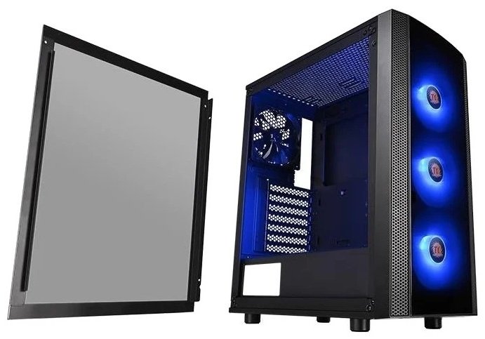 Корпус Thermaltake Versa J25 TG RGB CA-1L8-00M1WN-01 черный купить,NaN