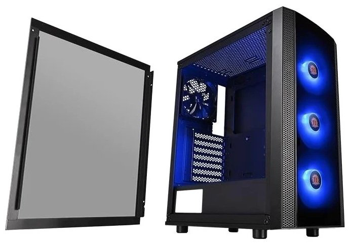 Корпус Thermaltake Versa J25 TG RGB CA-1L8-00M1WN-01 черный купить,NaN
