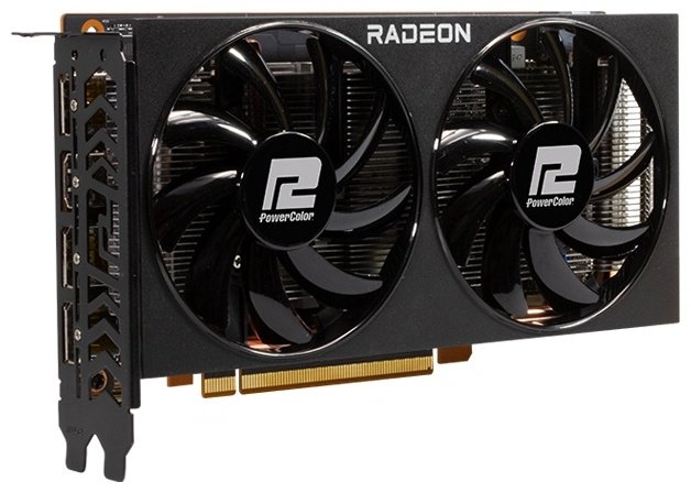 Видеокарта PowerColor AMD Radeon RX 6600 Fighter AXRX 6600 8GBD6-3DH 8 ГБ купить,NaN