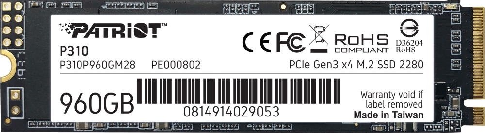 SSD Patriot P310P960GM28 960 Гб купить,NaN