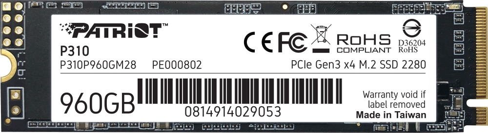 SSD Patriot P310P960GM28 960 Гб купить,NaN