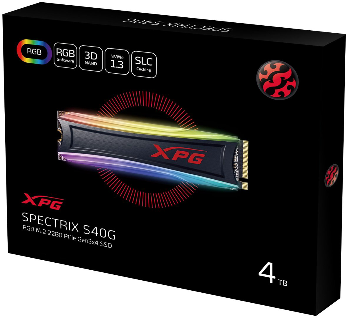 ADATA XPG Spectrix S40G AS40G-4TT-C 4TB купить,NaN