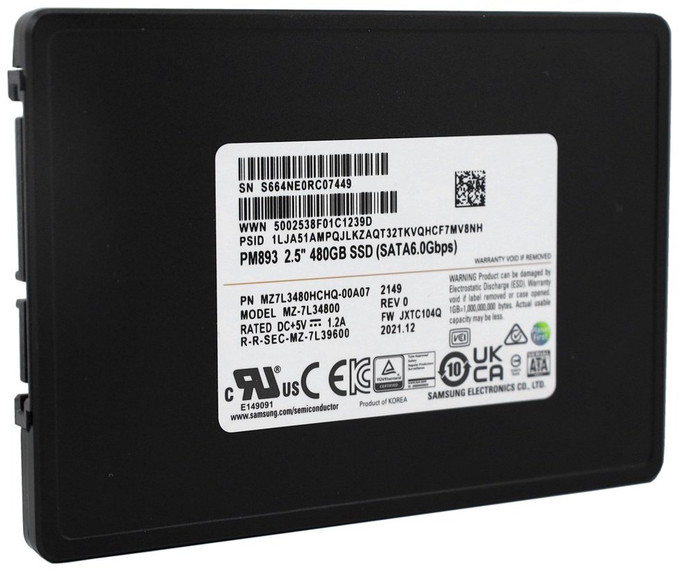 SSD Samsung MZ7L3480HCHQ-00A07 480 Гб купить,NaN