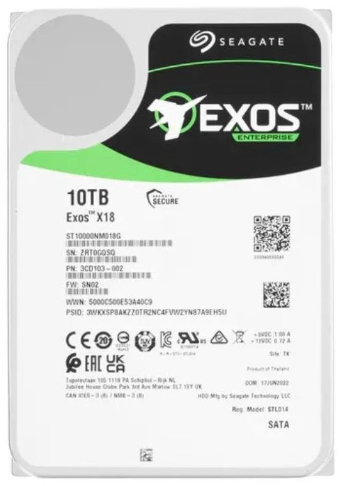 HDD Seagate ST10000NM018G 10000 Гб купить,NaN