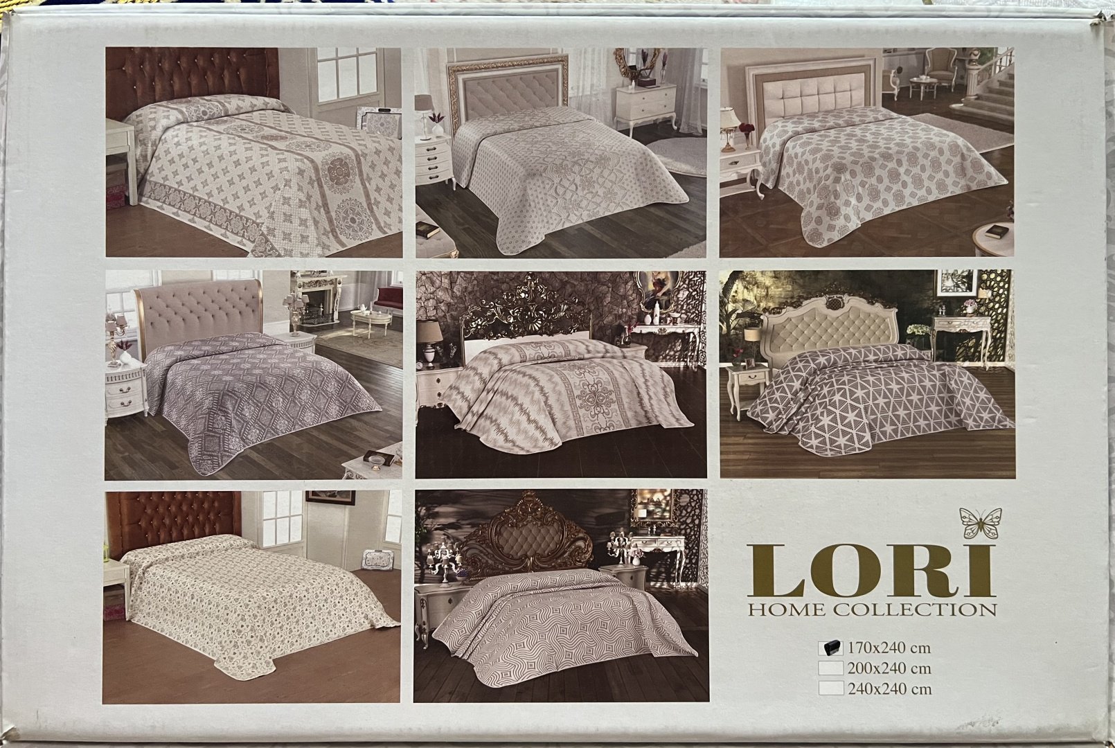 Покрывало LORI Home Collection 170х240 см, гобелен, бежевый, светло - бежевый