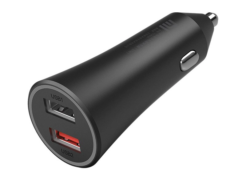 Автомобильное зарядное устройство Xiaomi Mi 37W Dual Port Car Charger CC06ZM черное купить,0