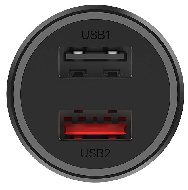 Автомобильное зарядное устройство Xiaomi Mi 37W Dual Port Car Charger CC06ZM черное купить,0