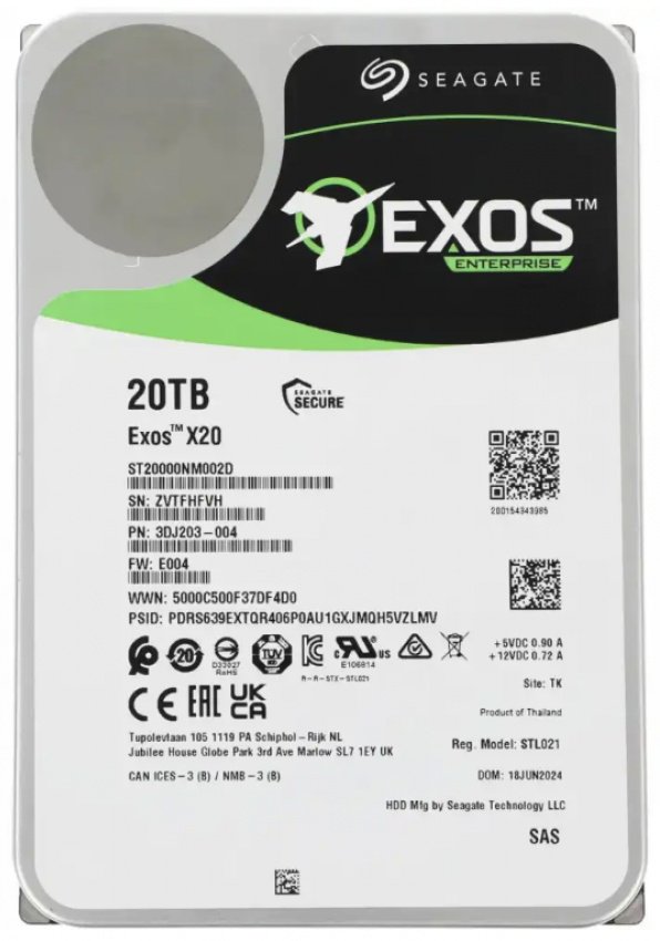 HDD Seagate ST20000NM002H 20000 Гб купить,NaN