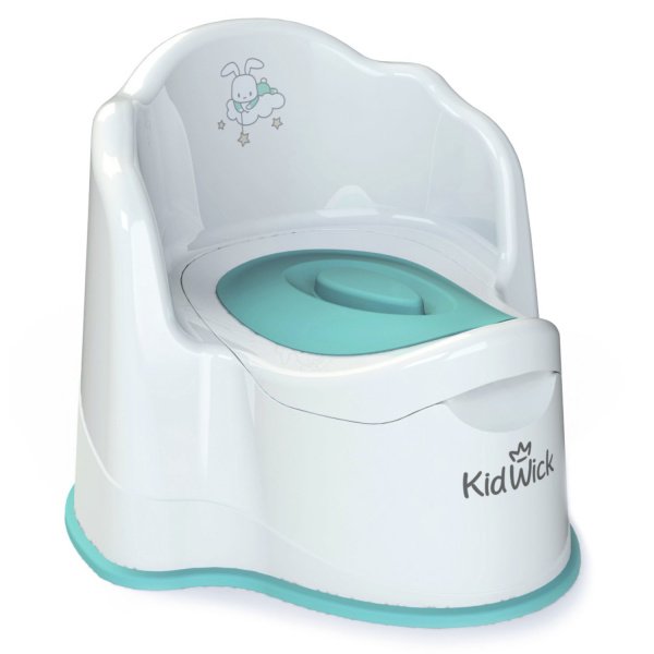 Горшок детский Kidwick Королевский KW080104 бело-бирюзовый