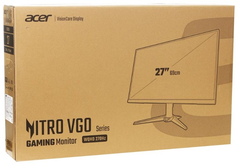 Монитор 27" Acer VG270UZ1bmiipx/UM.HV0EE.107 черный