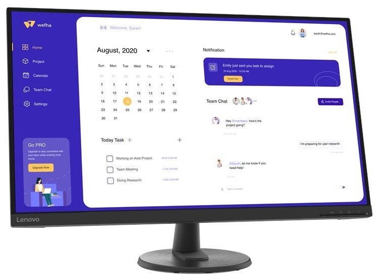 Монитор 31.5" Lenovo 67A1GAC2EU черный
