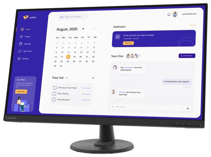 Монитор 31.5" Lenovo 67A1GAC2EU черный