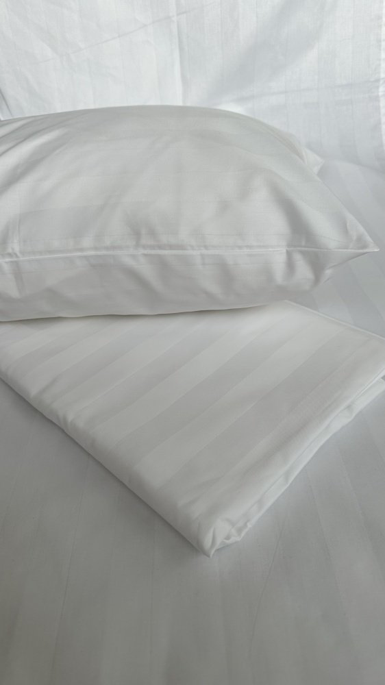 Комплект Cotton life Cloud 1-спальный хлопок, страйп-сатин, 2 наволочки: 50x70 см, 70x70 см купить,NaN