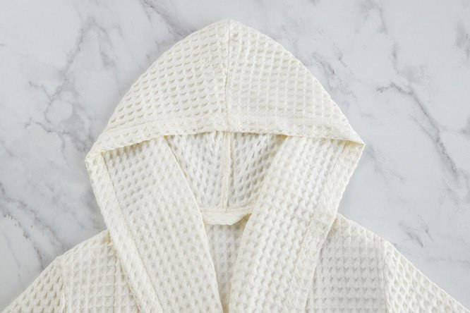 Вафельный халат COTTON айвори купить,NaN