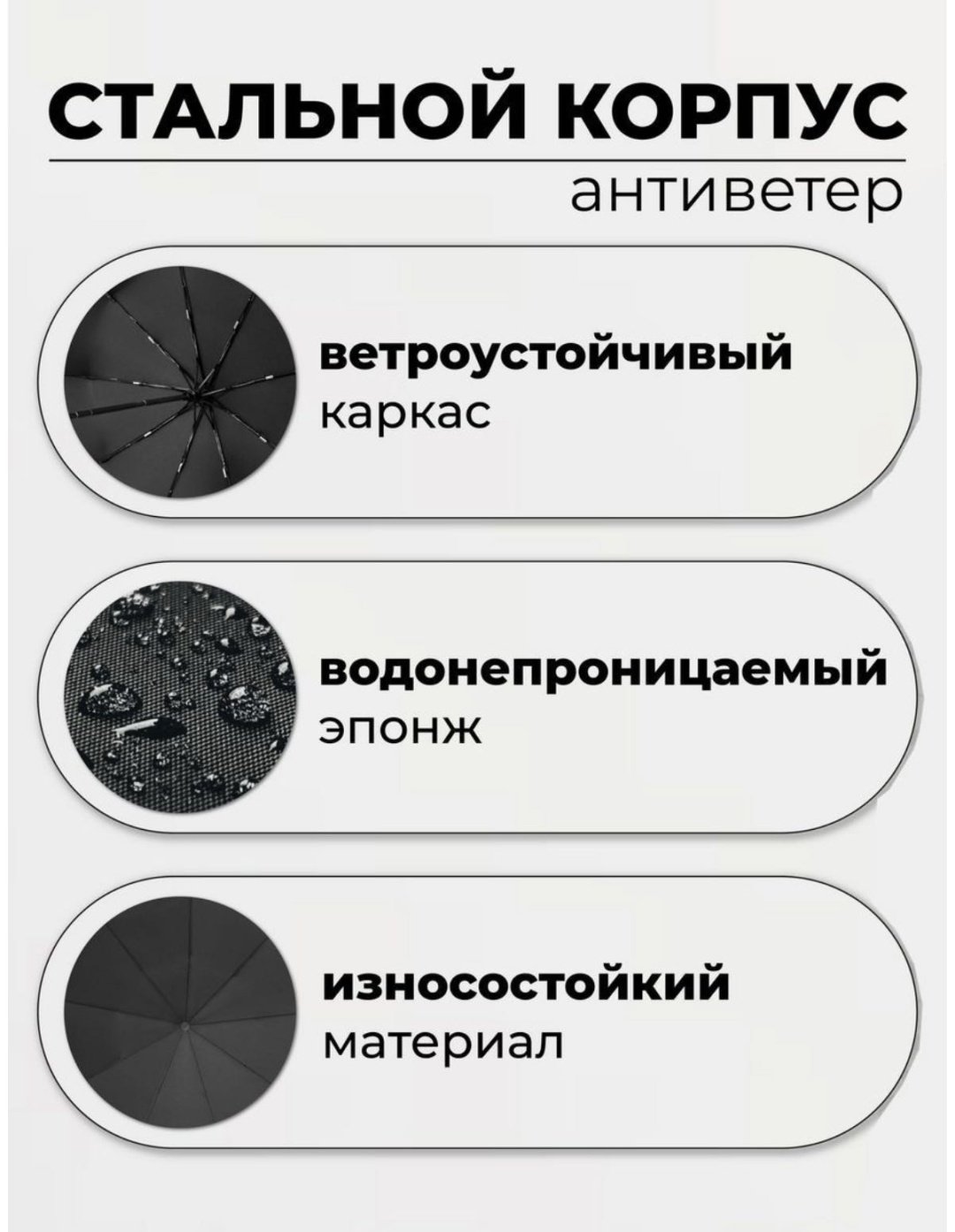Складной зонт Miraculous автомат черный купить,NaN