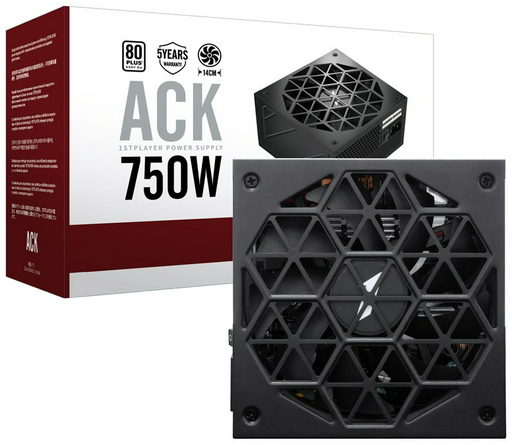 Блок питания 1STPLAYER HA-750BA7 BLACK 750 Вт