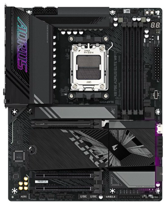 Материнская плата GIGABYTE X870E Aorus Elite WiFi7 (REV1.2) купить,214308