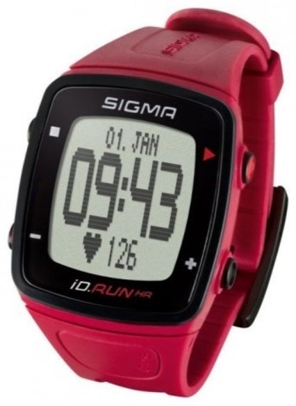 Фитнес-браслет Sigma Id. Run hr черно-бордовый