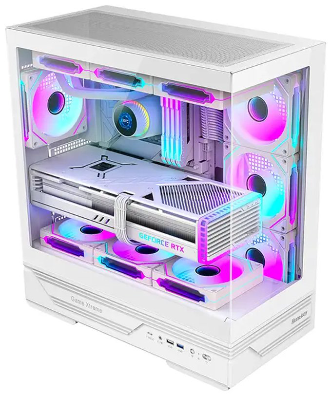 Корпус HuntKey GX760A Fortune белый купить,32930