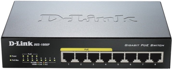 Коммутатор D-link DGS-1008P/E1A купить,NaN