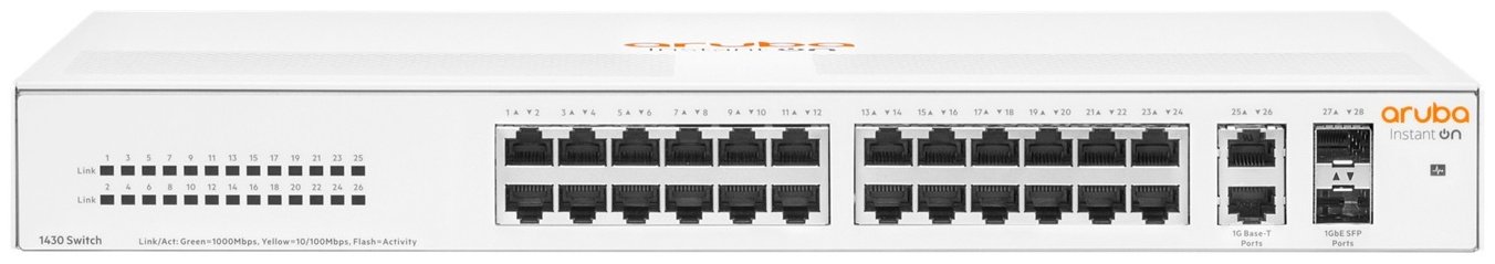Коммутатор HP Aruba Instant On 1430 26G 2SFP Switch R8R50A