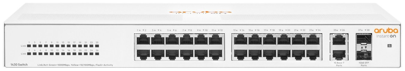 Коммутатор HP Aruba Instant On 1430 26G 2SFP Switch R8R50A