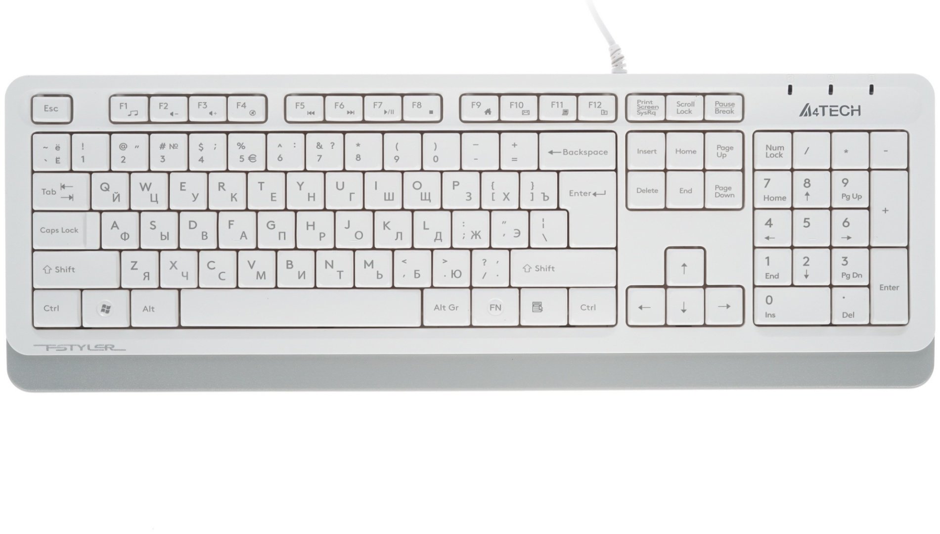 Клавиатура A4Tech Fstyler FK10 белый