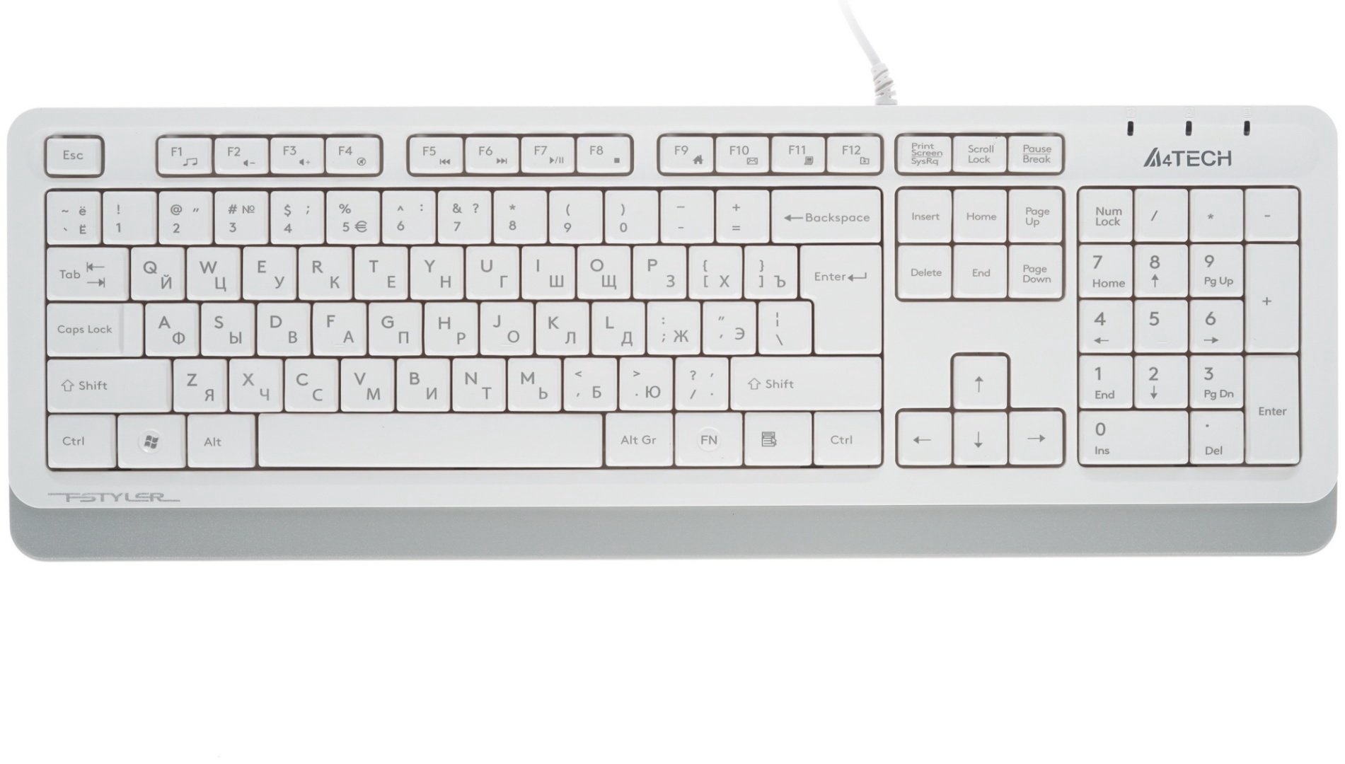 Клавиатура A4Tech Fstyler FK10 белый