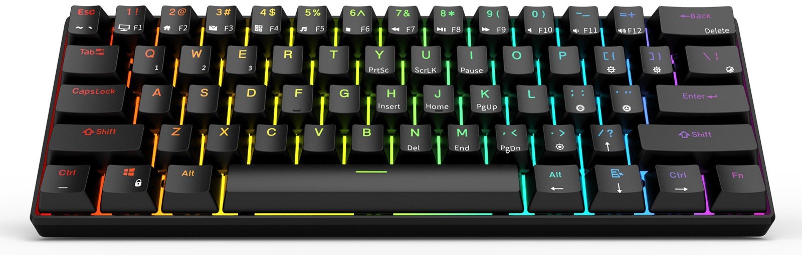 Клавиатура Royal Kludge RK61 Red Switch черный купить,NaN