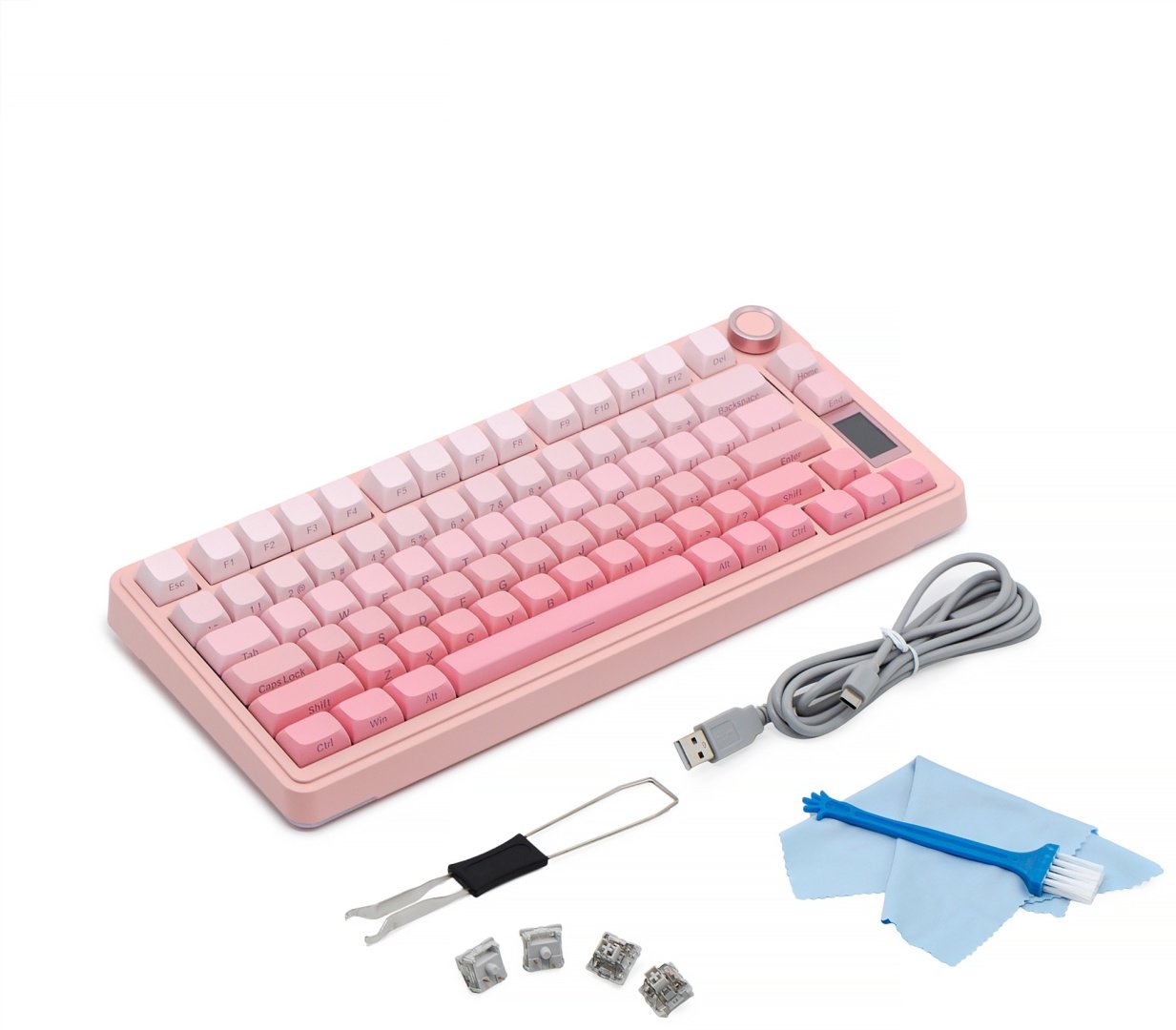 Клавиатура AULA S75 Pro розовый купить,23256