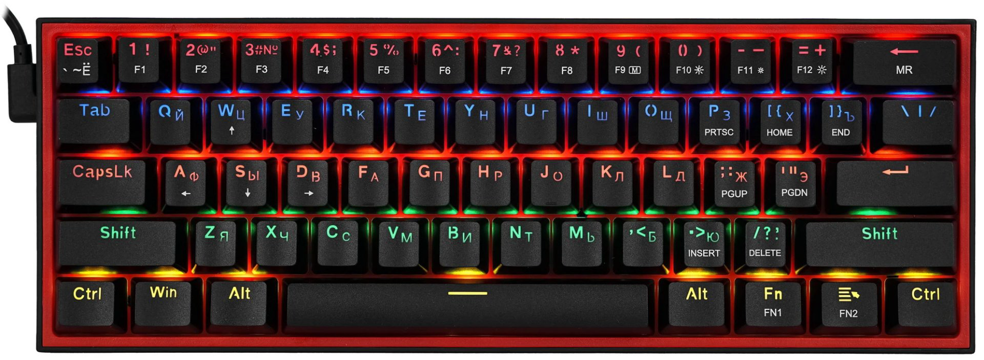 Клавиатура Redragon Fizz (72595) черный купить,NaN