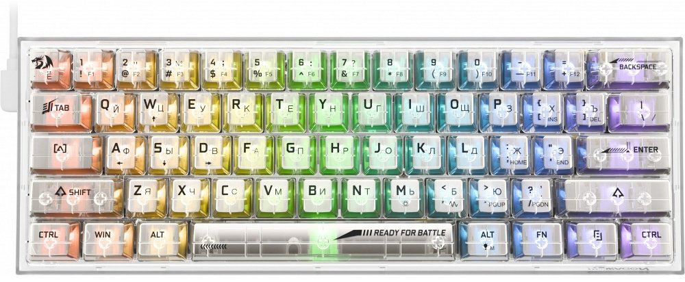 Клавиатура Redragon Fizz 71736 белый купить,NaN
